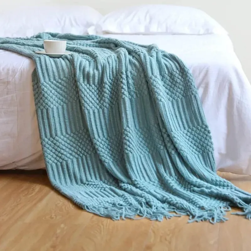 Wrap u0026 Relax Bettzeug-Kuschelige Strickdecke – Sofakomfort im Winter