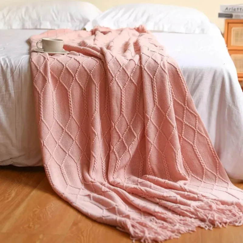 Wrap u0026 Relax Bettzeug-Kuschelige Strickdecke – Sofakomfort im Winter