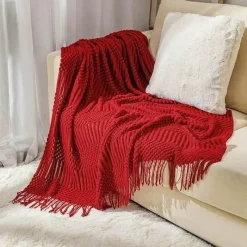 Wrap u0026 Relax Bettzeug-Kuschelige Strickdecke – Sofakomfort im Winter