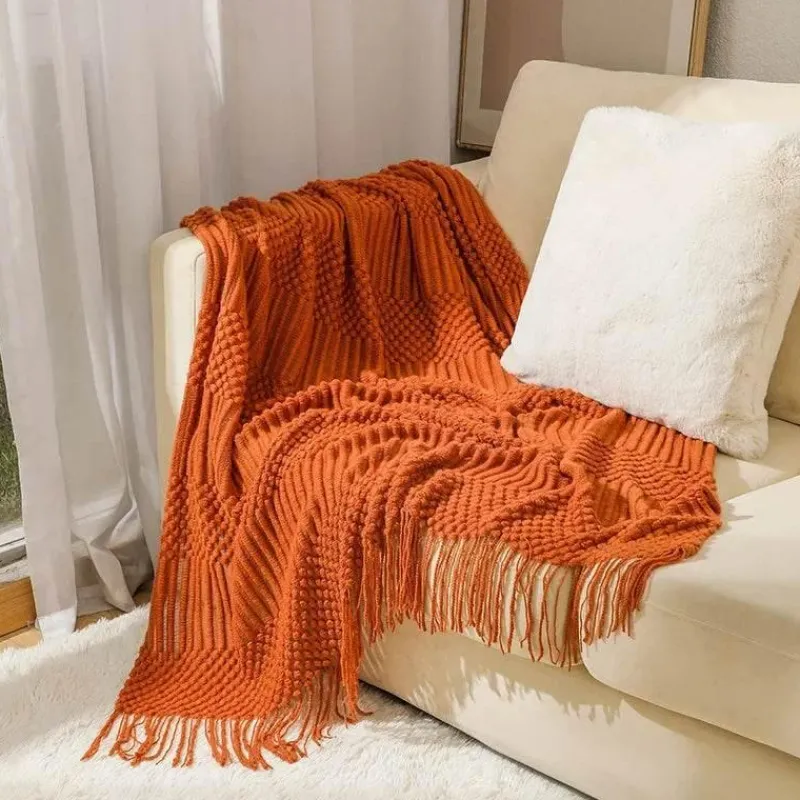 Wrap u0026 Relax Bettzeug-Kuschelige Strickdecke – Sofakomfort im Winter