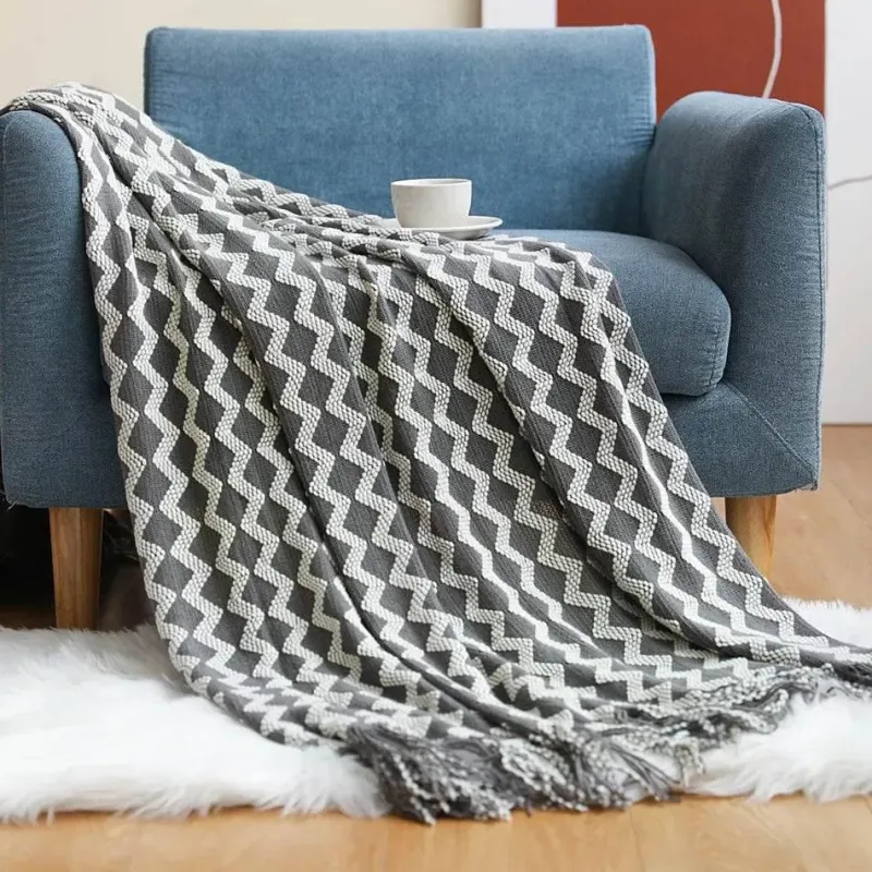 Wrap u0026 Relax Bettzeug-Kuschelige Strickdecke – Sofakomfort im Winter