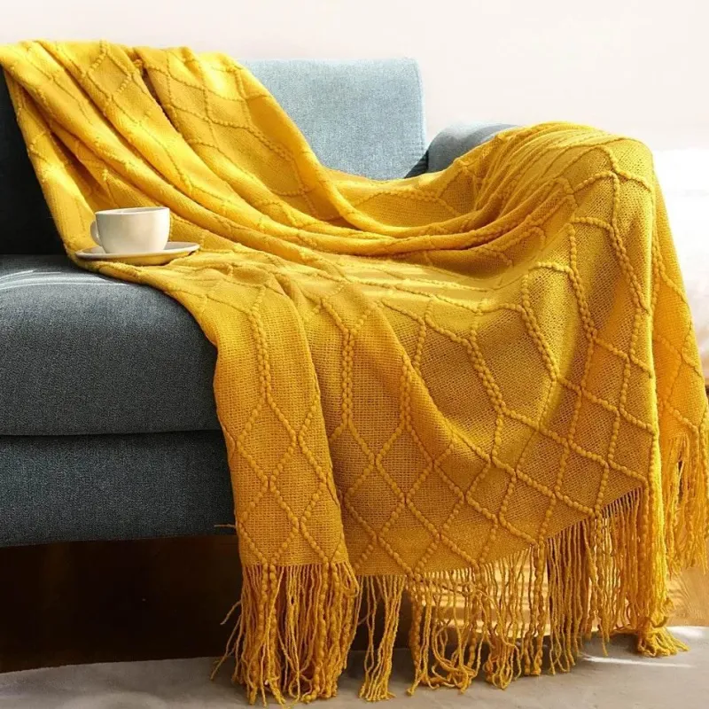 Wrap u0026 Relax Bettzeug-Kuschelige Strickdecke – Sofakomfort im Winter