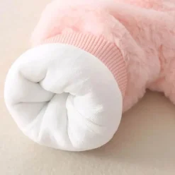 The Decor Haven Babykleidung|Babykleidung-Kuscheliger Winterhasen-Baby-Overall – warmes Plüsch-Outfit