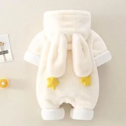 The Decor Haven Babykleidung|Babykleidung-Kuscheliger Winterhasen-Baby-Overall – warmes Plüsch-Outfit