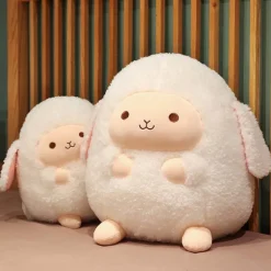 The Decor Haven Babyspielzeug-Kuscheliges, flauschiges Plüschschaf – Kuscheltier zum Umarmen