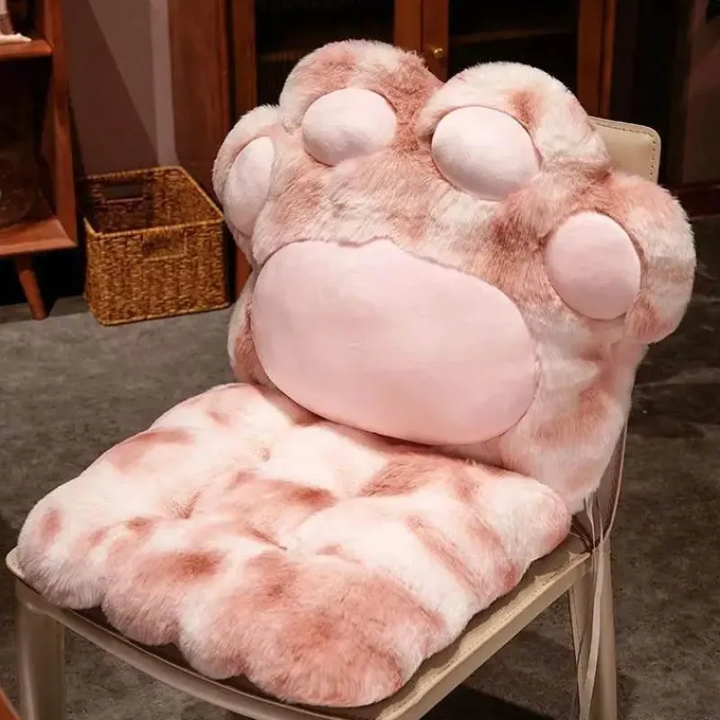 Comfort u0026 Style Autozubehör|Automobilindustrie-Kuscheliges Katzenpfoten-Plüschkissen – Weiches Sitzkissen für Katzenliebhaber