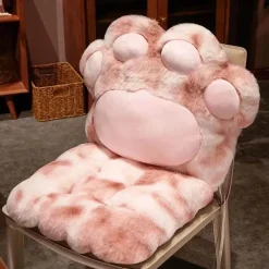 Comfort u0026 Style Autozubehör|Automobilindustrie-Kuscheliges Katzenpfoten-Plüschkissen – Weiches Sitzkissen für Katzenliebhaber