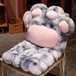 Comfort u0026 Style Autozubehör|Automobilindustrie-Kuscheliges Katzenpfoten-Plüschkissen – Weiches Sitzkissen für Katzenliebhaber