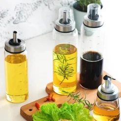 Tom Küche & Esszimmer-Öl- und Essigspender aus Glas – Gewürzflasche für die Küche