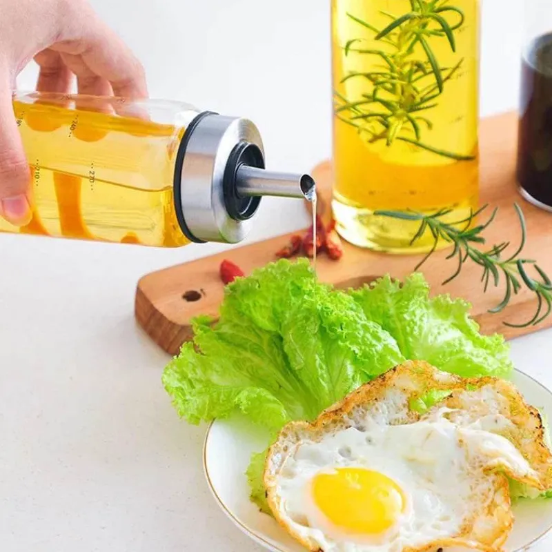 Tom Küche & Esszimmer-Öl- und Essigspender aus Glas – Gewürzflasche für die Küche