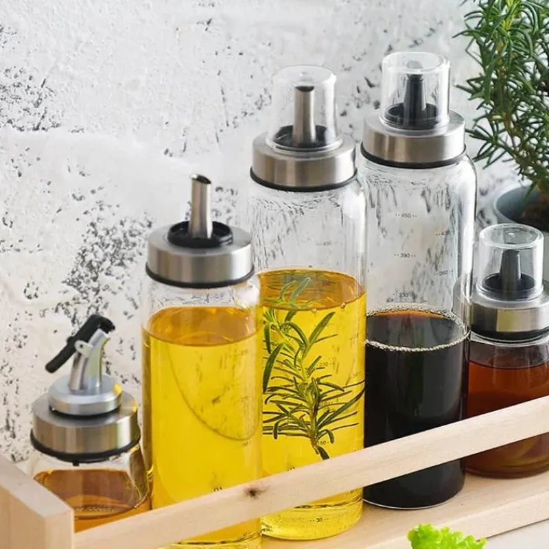 Tom Küche & Esszimmer-Öl- und Essigspender aus Glas – Gewürzflasche für die Küche
