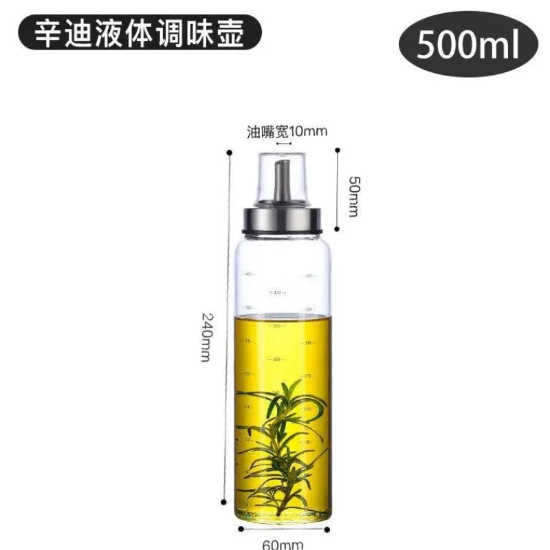 Tom Küche & Esszimmer-Öl- und Essigspender aus Glas – Gewürzflasche für die Küche