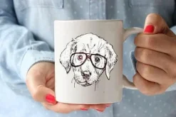 The Cozy Mug Küche & Esszimmer-Labrador Kaffeetasse - Geschenk für Kinder und Hundeliebhaber