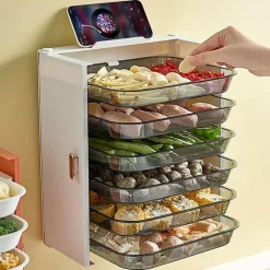 Space Savvy Küche & Esszimmer-6-lagiger Speiseteller-Organizer - Küchenaufbewahrungsregal