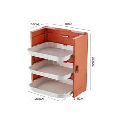 Space Savvy Küche & Esszimmer-6-lagiger Speiseteller-Organizer - Küchenaufbewahrungsregal