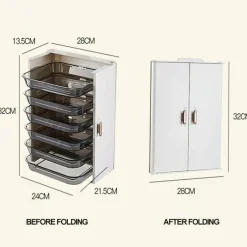 Space Savvy Küche & Esszimmer-6-lagiger Speiseteller-Organizer - Küchenaufbewahrungsregal