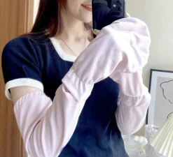 Damen The Relaxation Nook Autozubehör|Automobilindustrie-Langarmshirt mit Sonnenschutz – Sommertop aus Seide mit UV-Schutz