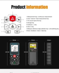 Roam Ready Outdoor-Artikel|Heimwerkzeuge-Laser-Entfernungsmesser - Elektronisches Entfernungsmessgerät