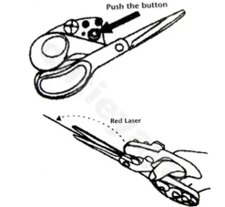 Roam Ready Outdoor-Artikel|Heimwerkzeuge-Lasergeführte Schere – Präzisions-Schneidwerkzeug für präzises Basteln
