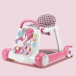 Kinder The Decor Haven Kinderwagen & Zubehör-Lauflernhilfe mit Musik – Anti-Rollover-Multifunktionsdesign