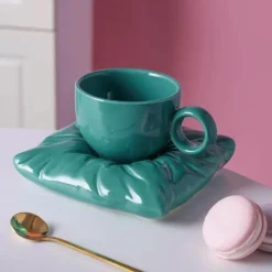 The Cozy Mug Küche & Esszimmer-Lazy House Keramik-Kaffeetassen-Set – Stilvolles Trinkgeschirr für Zuhause