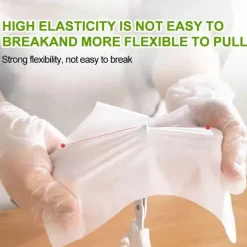 Tom Küche & Esszimmer-Lebensmittelqualität TPE Einweghandschuhe 100er-Pack rutschfeste Reinigung Küche verwenden