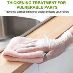 Tom Küche & Esszimmer-Lebensmittelqualität TPE Einweghandschuhe 100er-Pack rutschfeste Reinigung Küche verwenden