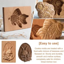 Tom Küche & Esszimmer-Lebkuchenkuchenform – DIY Backwerkzeug aus Holz