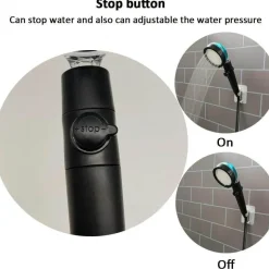 The Blissful Bath Badezimmer-LED Color Changing Shower Head - Multi-Temperature Shower Fixture