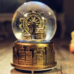 Comfort u0026 Style Beleuchtung-LED Crystal Ball Music Box - Glowing Night Light Decor