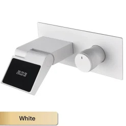 The Blissful Bath Badezimmer-LED Digital Faucet - Smart Black Brass Design