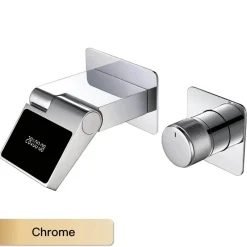 The Blissful Bath Badezimmer-LED Digital Faucet - Smart Black Brass Design