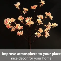 The Gilded Nest Beleuchtung-LED Fairy Tree Desk Lamp - Magical Night Light Decor