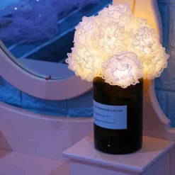 Bright Accents Beleuchtung-LED Makramee Lichterkette - Dekorative Kugel Lichterkette für Zuhause