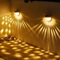 The Decor Haven Outdoor & Garten|Beleuchtung-LED Solar Wasserdichte Außenwandleuchte