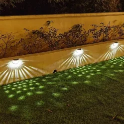 The Decor Haven Outdoor & Garten|Beleuchtung-LED Solar Wasserdichte Außenwandleuchte