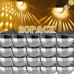 The Decor Haven Outdoor & Garten|Beleuchtung-LED Solar Wasserdichte Außenwandleuchte