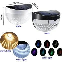 The Decor Haven Outdoor & Garten|Beleuchtung-LED Solar Wasserdichte Außenwandleuchte