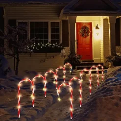 Nomad Gear Camping Im Freien|Outdoor-Artikel-LED Solar Zuckerstangenlampe - Weihnachtsdeko für draußen