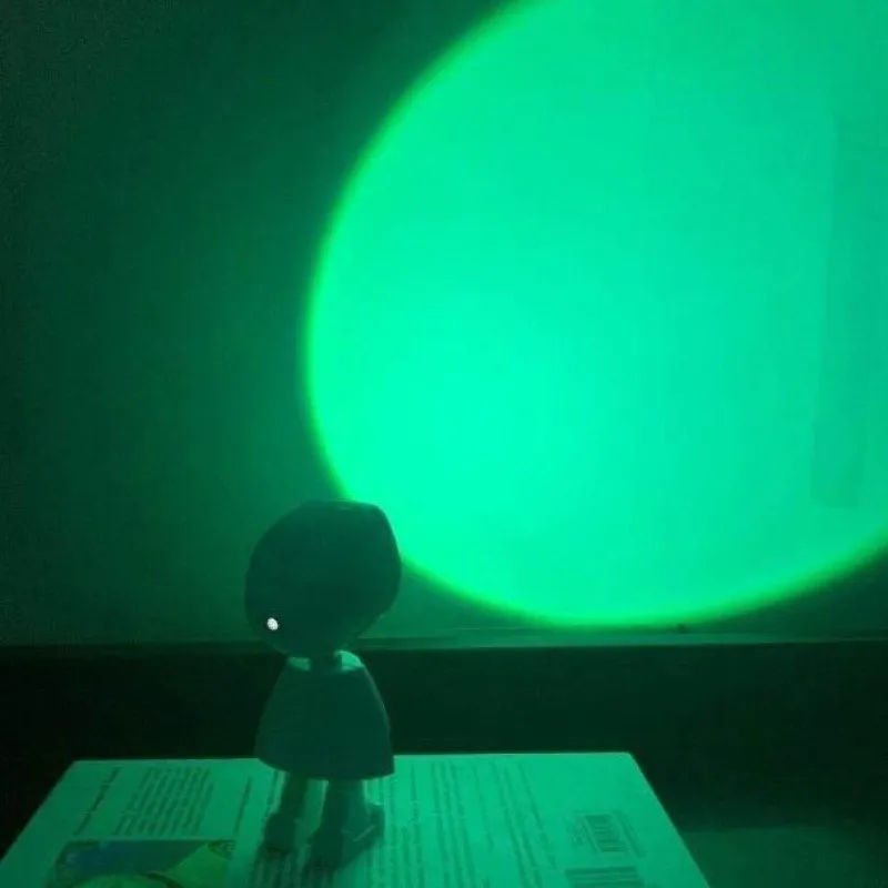 The Gilded Nest Beleuchtung-LED Sunset Robot Lamp - Atmospheric Mood Lighting for Home Decor