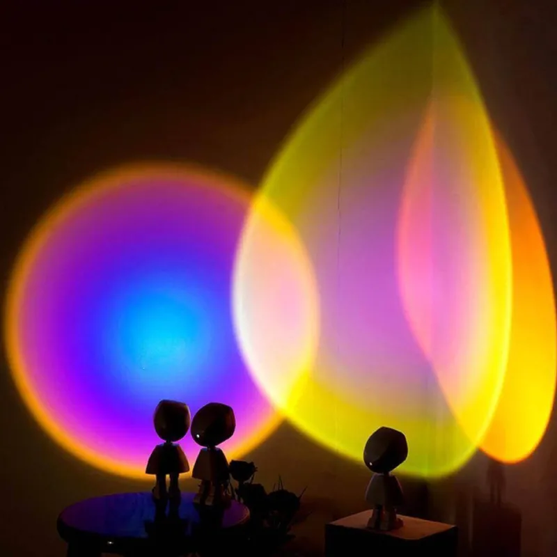The Gilded Nest Beleuchtung-LED Sunset Robot Lamp - Atmospheric Mood Lighting for Home Decor