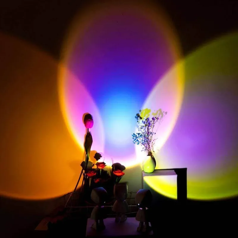 The Gilded Nest Beleuchtung-LED Sunset Robot Lamp - Atmospheric Mood Lighting for Home Decor