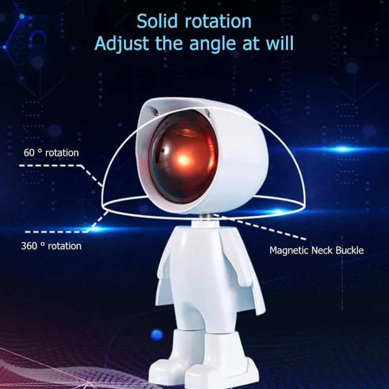 The Gilded Nest Beleuchtung-LED Sunset Robot Lamp - Atmospheric Mood Lighting for Home Decor