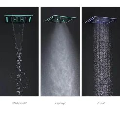 The Blissful Bath Badezimmer-LED-Duschkopf – Regendusche mit Musikfunktion