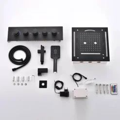 The Blissful Bath Badezimmer-LED-Duschkopf – Regendusche mit Musikfunktion