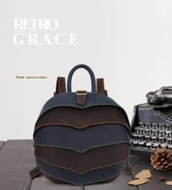 Decor Taschen & Geldbörsen-Leder Retro Herren Rucksack - Moderne Echtledertasche