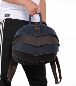 Decor Taschen & Geldbörsen-Leder Retro Herren Rucksack - Moderne Echtledertasche