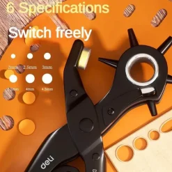 Herren The Decor Haven Herrenbekleidung|Heimwerkzeuge-Lederlochzange – Präzisions-Bastelwerkzeug