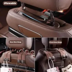 Wild u0026 Free Gear Autozubehör|Automobilindustrie-Leder-Rücksitz-Organizer – Auto-Aufbewahrungssystem mit Doppelhaken