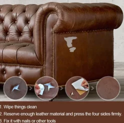 The Decor Haven Heimwerkzeuge-Lederreparaturset - Selbstklebender Möbelflicken